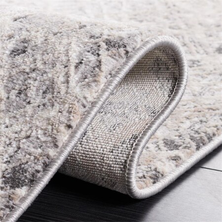 Safavieh 6 ft. 7 in. x 6 ft. 7 in. Vogue Beige & Gray Power Loomed Round Rug VGE158B-7R